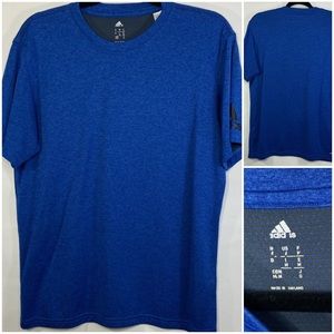 Adidas Climalite Men's Deep Blue Athletic Short Sleeve Mesh Tee Medium